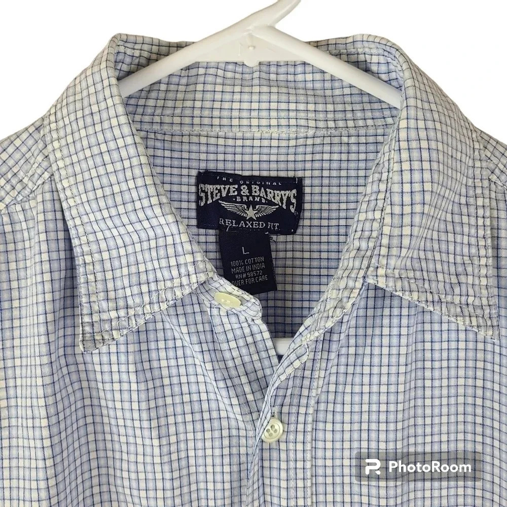 Steve and Barry's checked button down shirt - Picture 3 of 9